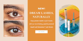 Image: Lash Serum Launch | Homepage (Desktop)