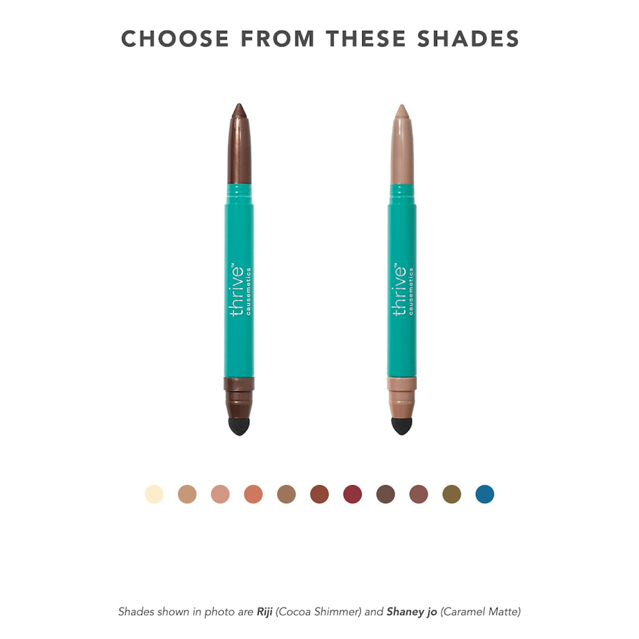 Infinity Waterproof Eyeshadow Stick™ Duo Thrive Causemetics®
