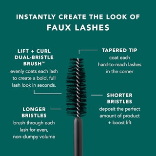 Our Ultra Black Mascara Liner adds volume and thickness without